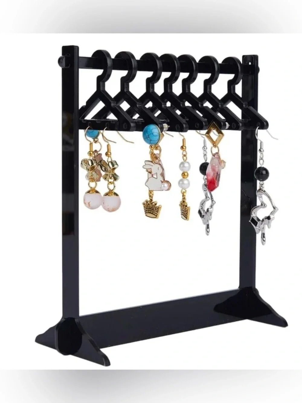 Black Acrylic Mini Jewelry Hanger - NEW!